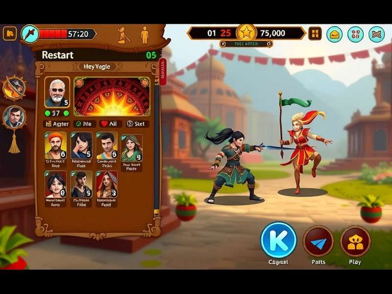 Cumin Royal Odyssey gameplay screenshot showing character in Indian-inspired environment